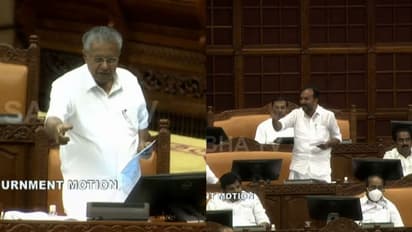 എകെജി സെന്റർ ആക്രമണത്തിലെ അടിയന്തര പ്രമേയം, നിയമസഭയിൽ രൂക്ഷമായ വാദപ്രതിവാദം