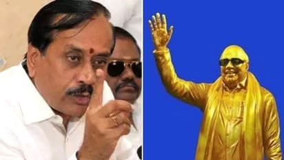 கிரிவலப்பாதையில் கருணாநிதி சிலையா? எ.வ வேலு காலேஜ்ல வைங்க பார்க்கலாம் - எச்.ராஜா கொந்தளிப்பு