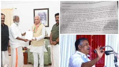 ഭരണഘടനക്കെതിരായ പരാമര്ശം: സജി ചെറിയാനെതിരെ പരാതി പ്രളയം; ഗവര്ണര്ക്കും പോലീസിനും പരാതിയുമായി പ്രതിപക്ഷം