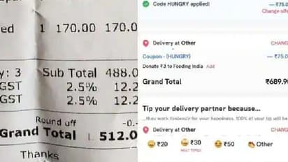 Online Food Delivery : സൊമാറ്റോയില്‍ ഓര്‍ഡര്‍ ചെയ്ത അതേ ഭക്ഷണം നേരിട്ട് പോയി കഴിച്ചപ്പോള്‍; ബില്ലുകള്‍ ചര്‍ച്ച