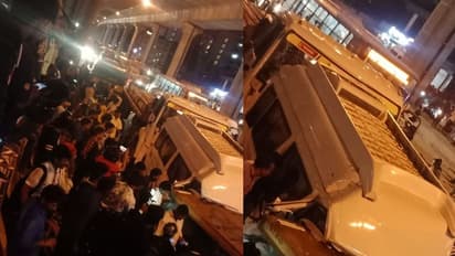 ಬೆಂಗಳೂರಲ್ಲಿ ಸರಣಿ ಅಪಘಾತ:  ಎರಡು ಟ್ರಕ್ಕರ್- ಟಿಟಿ ನಡುವೆ ಡಿಕ್ಕಿ: ಫುಲ್‌ ಟ್ರಾಫಿಕ್‌ ಜಾಮ್