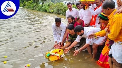 ಚಿಕ್ಕಮಗಳೂರು: ಮಲೆನಾಡಲ್ಲಿ ಧಾರಾಕಾರ ಮಳೆ, ಹಿರೇಕೊಳಲೆ ಕೆರೆಗೆ ಬಾಗಿನ ಅರ್ಪಿಸಿದ ಸಿ.ಟಿ ರವಿ