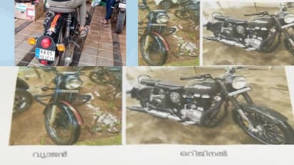 500 സിസി ബുള്ളറ്റ്, കര്ണാടക രജിസ്ട്രേഷന്, ചുവന്ന ലൈനിംഗ് ഒക്കെയായി മനോഹരം, പക്ഷെ വ്യാജൻ