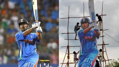 தோனி பிறந்தநாள்.. 41வது பிறந்தநாளை ஒட்டி 41 அடி உயர பிரம்மாண்ட கட் அவுட்..! தல ரசிகர்களின் தரமான சம்பவம்