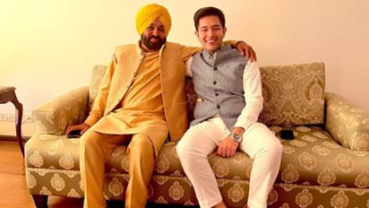 Watch: Bhagwant Mann breaks into Bhangra in Gujarat, Raghav Chadha sticks to Garba