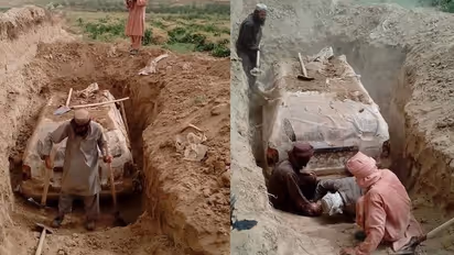 യുഎസ് അറിയാതിരിക്കാന്‍ 2001-ല്‍ മണ്ണില്‍ കുഴിച്ചിട്ട  മുല്ല ഉമറിന്റെ കാര്‍ താലിബാന്‍ പുറത്തെടുത്തു! 