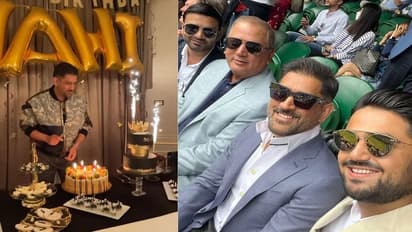 ವಿಂಬಲ್ಡನ್ನಲ್ಲಿ ಟೆನಿಸ್ ಪಂದ್ಯ ವೀಕ್ಷಿಸಿ ಬರ್ತ್ಡೇ ಸಂಭ್ರಮ ಆಚರಿಸಿದ ಎಂಎಸ್ಡಿ!