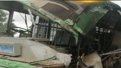 மதுராந்தகம் அருகே லாரி மீது அரசுப் பேருந்து மோதி விபத்து.. 6 பேர் ரத்த வெள்ளத்தில் துடிதுடித்து உயிரிழப்பு.!