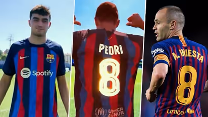 Pedri 8 era begins: Barcelona fans thrilled after youngster gets Iniesta's iconic number