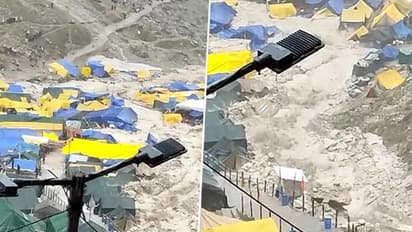 VIDEO: Cloudburst at Pahalgam en route to Amarnath shrine kills 13