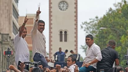 রাজাপক্ষের খাটে 'সুখনিদ্রায়' সাধারণ মানুষ, শ্রীলঙ্কার রাষ্ট্রপতিভবন থেকে উদ্ধার ৫০ হাজার ডলার - দেখুন ছবিতে 