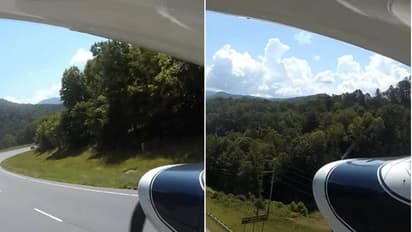 Viral Video :  തിരക്കുള്ള റോഡിന്റെ ഒത്ത നടുക്ക് ഒരു വിമാനം വന്നിറങ്ങിയപ്പോള്‍!  