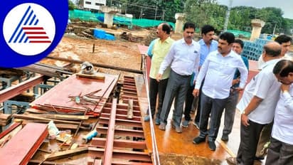 ಭದ್ರಾವತಿಯ ರೈಲ್ವೆ ಮೇಲ್ಸೇತುವೆ ಕಾಮಗಾರಿ ಪರಿಶೀಲಿಸಿದ ಸಂಸದ ಬಿ.ವೈ. ರಾಘವೇಂದ್ರ 