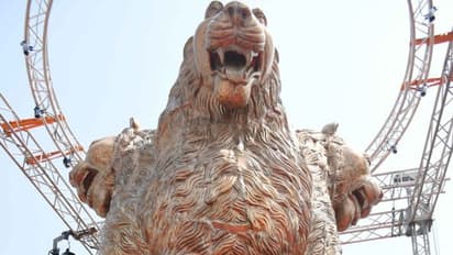 Why is the 16,000 kg national emblem over new Parliament unique?
