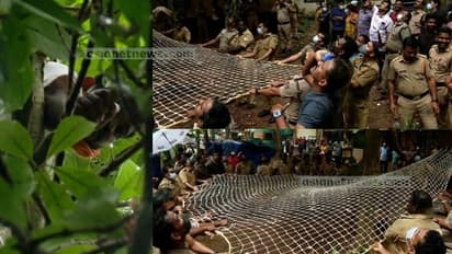 സെൻട്രൽ ജയിൽ ചാടിയ പ്രതി മരത്തിന് മുകളിൽ, ആത്മഹത്യാ ഭീഷണി, താഴെയിറക്കാൻ ശ്രമം