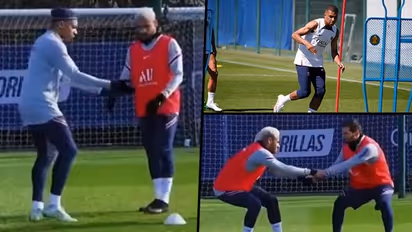 PSG fans convinced Neymar snubbed Mbappe to train with Messi as video goes viral