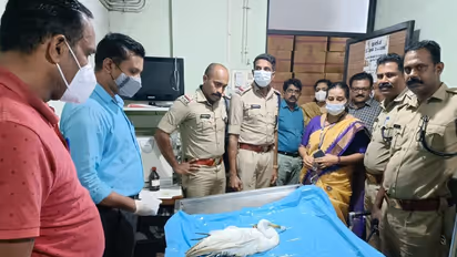 അവശ നിലയില് കണ്ടെത്തിയ കൊക്കിന് രക്ഷകരായി പൊലീസ്