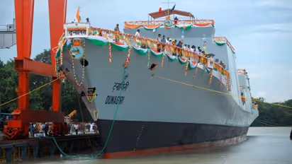 A new Indian stealth ship, Dunagiri, has entered the waters