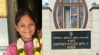 என்னை என் கணவருடன் சேர்த்து வையுங்கள்… கரூர் எஸ்பி அலுவலகம் முன்பு பெண் தர்ணா!!