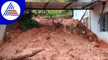 ಗುಡ್ಡ ಕುಸಿದು ಮನೆ ಸೇರಿದ ಭಾರಿ ಪ್ರಮಾಣದ ಮಣ್ಣು: ಮಳೆಗೆ ತತ್ತರಿಸಿದ ಮಲೆನಾಡು