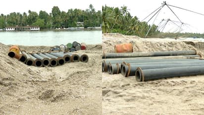 ഓപ്പറേഷൻ വാഹിനി; പുത്തൻവേലിക്കരയിൽ ചട്ടങ്ങൾ മറികടന്നുള്ള മണൽഖനനം, പ്രതിഷേധവുമായി നാട്ടുകാര്‍