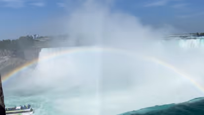 Watch: Stunning rainbow over Niagara Falls leaves netizens mesmerised