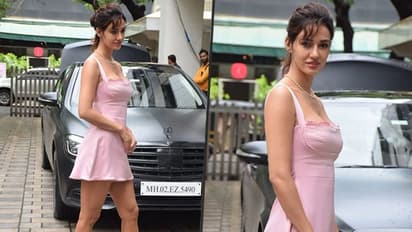 Cute Pictures: Disha Patani resembles a barbie doll in this little pink dress