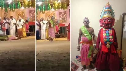 நடித்துக் கொண்டிருந்தபோதே சுருண்டு விழுந்து உயிரிழந்த நாடகக் கலைஞர்... மனதை கலங்கவைக்கும் வீடியோ