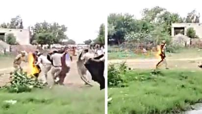 ಅಕ್ರಮ ಕಲ್ಲುಗಣಿಗಾರಿಕೆ ವಿರೋಧಿಸಿ ಬೆಂಕಿ ಹಚ್ಚಿಕೊಂಡು ಆತ್ಮಹತ್ಯೆಗೆ ಯತ್ನಿಸಿದ ಸ್ವಾಮೀಜಿ!