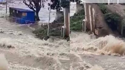 మంజీరాకు పోటెత్తిన వరద: ఏడుపాయల ఆలయం తాత్కాలికంగా మూసివేత