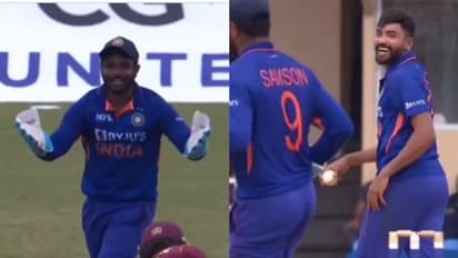 പന്ത് പിടിക്ക് ചേട്ടാന്ന് സഞ്ജു... ആദ്യം നിലത്തിട്ടു, പിന്നെ കയ്യിലൊതുക്കി സിറാജ്; ഒടുവില് കൂട്ടച്ചിരി