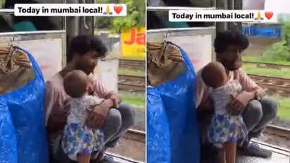 ಪ್ರೀತಿಗೆ ಬಡತನವಿಲ್ಲ... ಮುಂಬೈ ಲೋಕಲ್ ರೈಲೊಳಗಿನ ಸುಂದರ ದೃಶ್ಯ ವೈರಲ್‌