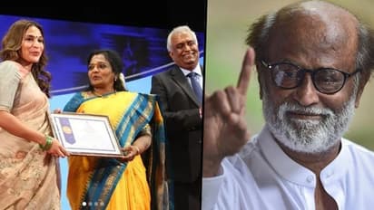 Superstar Rajinikanth becomes highest taxpayer in Tamil Nadu; Aishwaryaa Rajinikanth accepts award