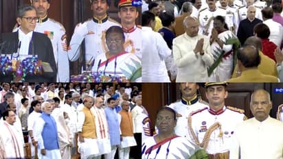 Druapadi Murmu: സെൻട്രൽ ഹാളിൽ വീണ്ടുമൊരു ചരിത്ര മുഹൂർത്തം, ദ്രൗപദി മുർമു ഇന്ത്യൻ രാഷ്ട്രപതി