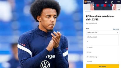 Fans elated after Jules Kounde's name appears for print on Barcelona's official store