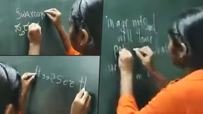 Watch: Mangaluru girl’s ambidexterity skills in multiple languages surprise netizens