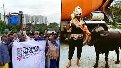 Watch: 'Yamaraja' takes over streets of Bengaluru to highlight potholes