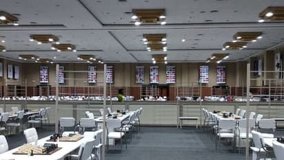 செஸ் ஒலிம்பியாட் போட்டி. நாளை பிரம்மாண்டமான தொடக்க விழா.. தயார் நிலையில் செஸ் விளையாட்டு அரங்கம்