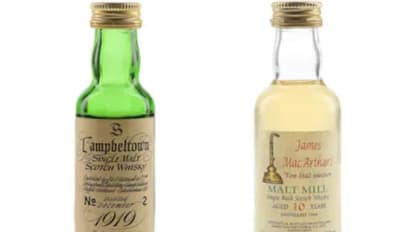 രണ്ട് ചെറിയ കുപ്പി സിംഗിൾ മാൾട്ട് വിസ്കി ലേലം ചെയ്തത് 13 ലക്ഷത്തിന്!