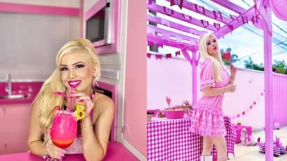  कपड़ों से लेकर घर का हर कोना,  इस महिला की हर चीज है गुलाबी, PHOTOS में देखें बार्बी गर्ल की रियल दुनिया