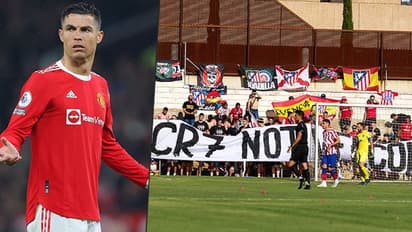 'CR7 not welcome': Atletico Madrid fans protest potential signing of Cristiano Ronaldo