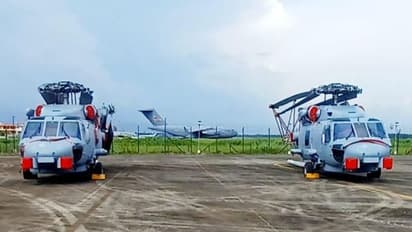 Navy's first 2 lethal MH-60R multi-role helicopters arrive from US