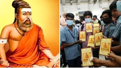 புத்தக திருவிழாவில் காவி நிறத்தில் திருவள்ளூவர்..! காவி நிறம் ஏன்..?சர்ச்சைக்கு கோவை ஆட்சியரின் அசத்தல் பதில்