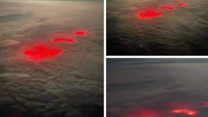 আটলান্টিক মহাসাগরের উপর মেঘের মধ্যে রহস্যময় লাল আলো, ছবি ঘিরে ইন্টারনেটে ব্যপক চাঞ্চল্য