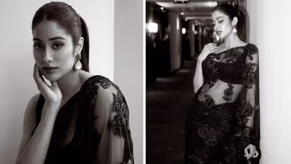Janhvi Kapoor’s a regal affair in these black and white pictures