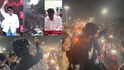 മമ്മൂട്ടിക്ക് പിന്നാലെ ദുൽഖർ; രാത്രിയിൽ ആരാധകരെ ആവേശത്തിലാഴ്ത്തി താരത്തിന്‍റെ റോഡ് ഷോ