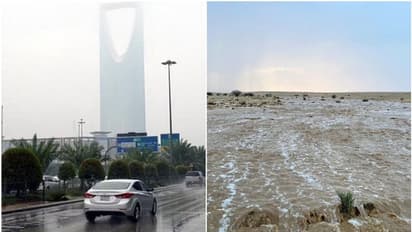 സൗദിയിൽ ശക്തമായ മഴയും കാറ്റും വെള്ളപ്പാച്ചിലും