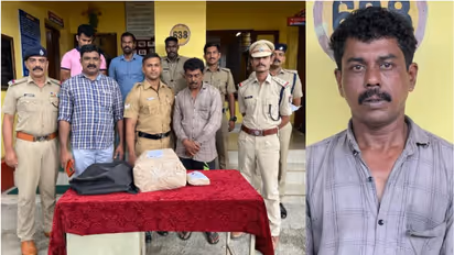 തുണികള്‍ക്കിടയില്‍ ഒളിപ്പിച്ച് കഞ്ചാവ് കടത്ത്; രണ്ട് കിലോ കഞ്ചാവുമായി പാലക്കാട്‌ സ്വദേശി അറസ്റ്റിൽ