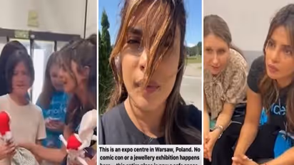 Video: Priyanka Chopra meets Ukrainian refugees in Poland, spends time with kids and women