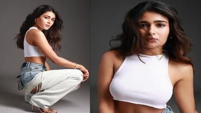 సిట్టింగ్ పొజిషన్ లో మంటలు రేపుతున్న షాలినీ పాండే స్టిల్స్.. ట్రెండీ అవుట్ ఫిట్ లో నార్త్ బ్యూటీ గ్లామర్ షో..